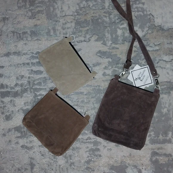 Brown Suede Purse Set - Picture 4 of 8